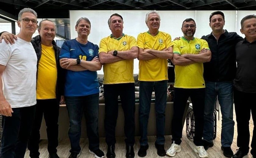 Bolsonaro se reúne com governadores de 7 estados antes de ato em São Paulo (VÍDEOS)