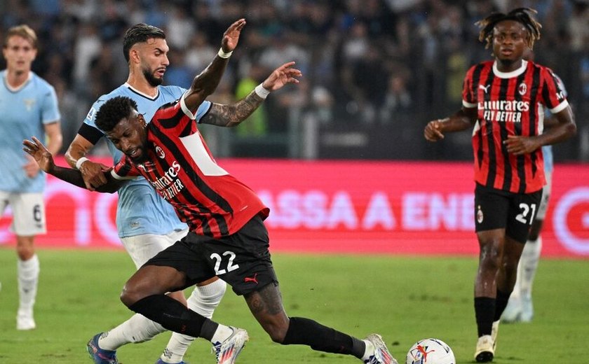 Milan busca o empate com a Lazio fora de casa, mas continua sem vencer no Campeonato Italiano