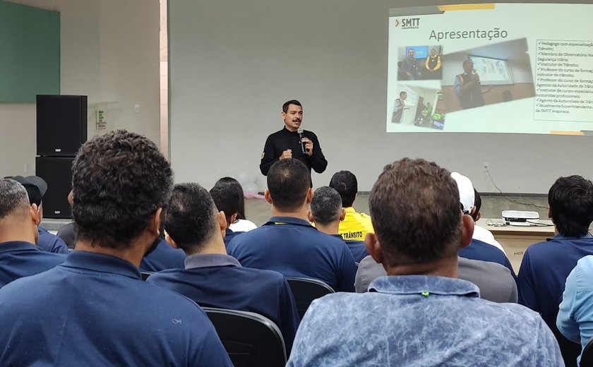 SMTT Arapiraca faz palestra sobre o uso de equipamentos de segurança em São Miguel dos Campos