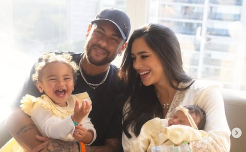 Neymar compartilha primeiras fotos de sua nova filha na maternidade; Mel já recebe visitas