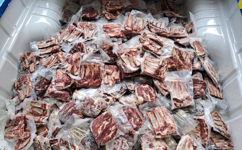 Fiscalização Sanitária em supermercado de Maceió: 120 kg de carnes vencidas são apreendidos