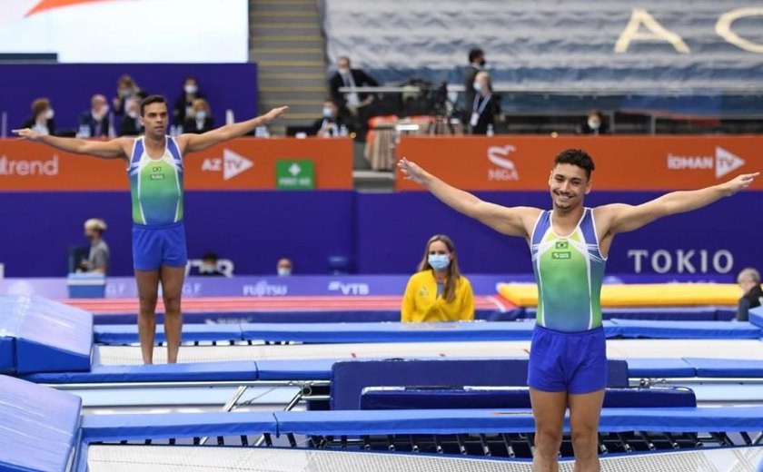 Rayan Dutra e Rafael Andrade avançam à final do Mundial de Trampolim