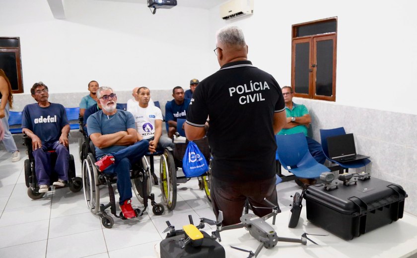 Polícia Civil realiza curso inédito de pilotagem de drones para pessoas com deficiência