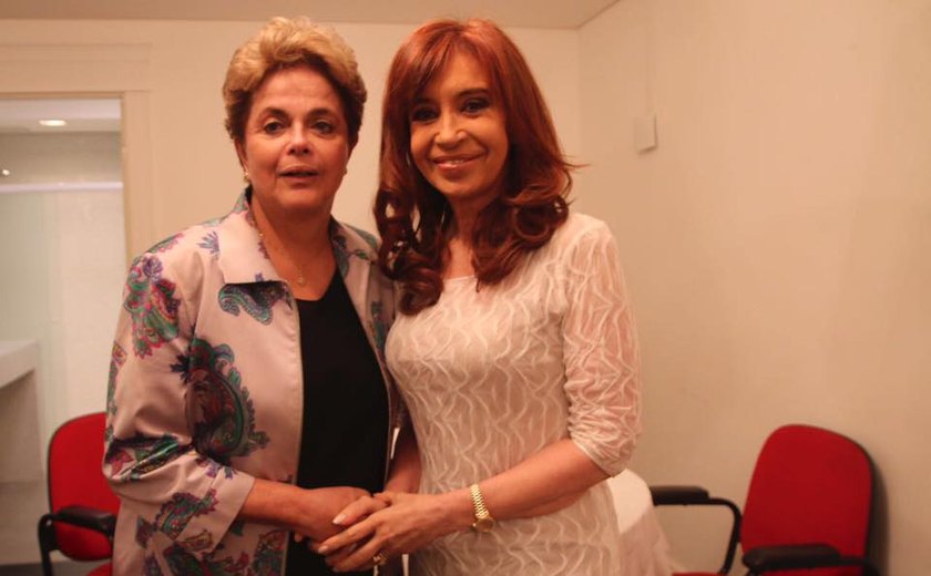 Juntas, Dilma Rousseff e Cristina Kirchner criticam cenário político
