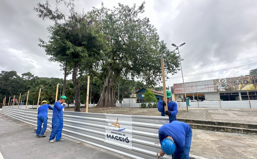 Prefeitura inicia reforma das Praças São José e Maravilha, nos bairros Fernão Velho e Poço