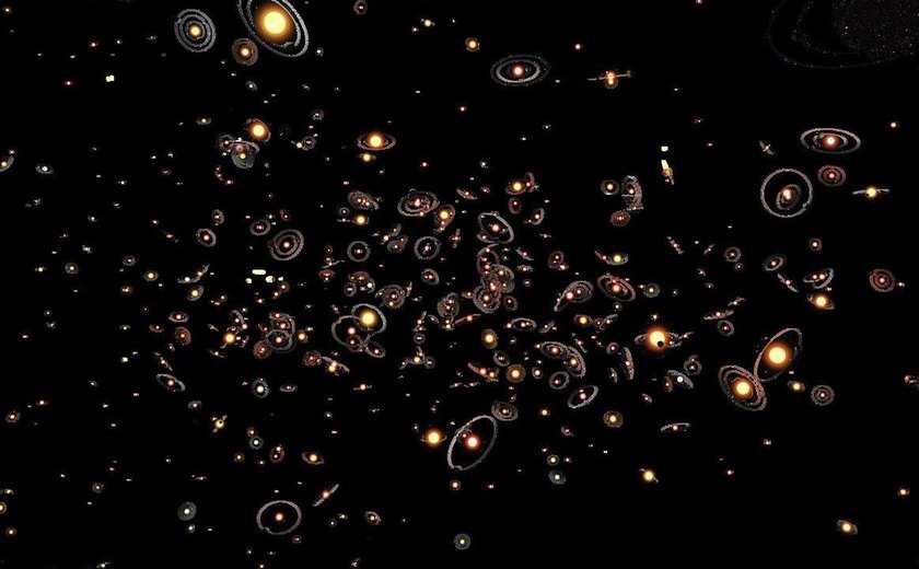 Planetas gigantes podem esconder buracos negros formados por matéria escura, aponta pesquisa (IMAGEM)
