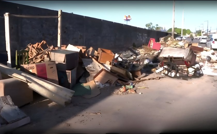 Em Maceió, idoso suspeito de descarte irregular de entulhos é indiciado por crime ambiental