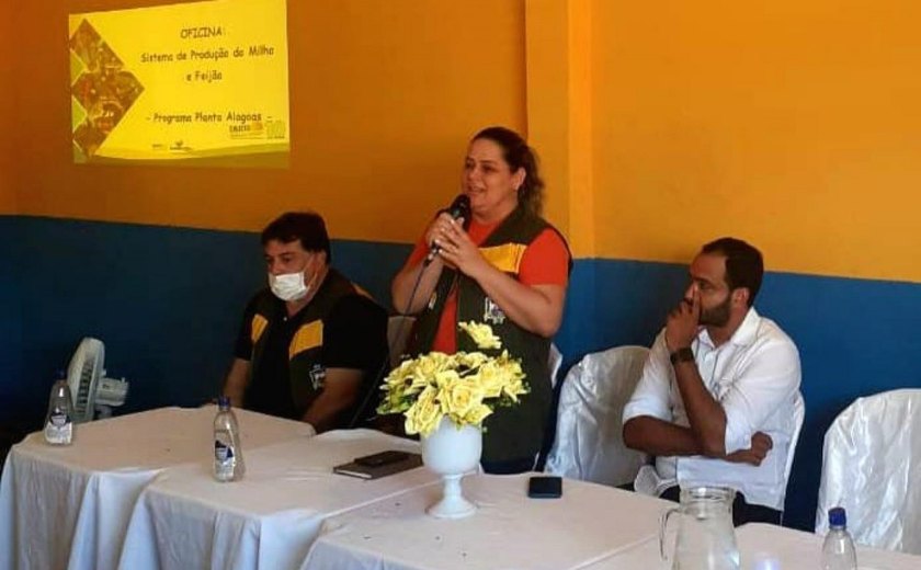 Emater realiza oficinas de orientação de plantio aos agricultores familiares