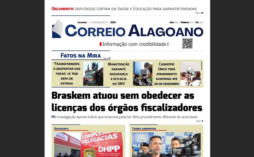 Braskem atuou sem obedecer as licenças dos órgãos fiscalizadores