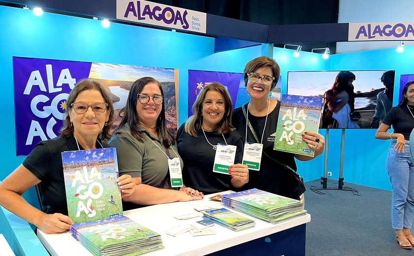Alagoas capacita mais de 100 agentes de viagem e tem estande movimentado na 45° ABAV Travel SP