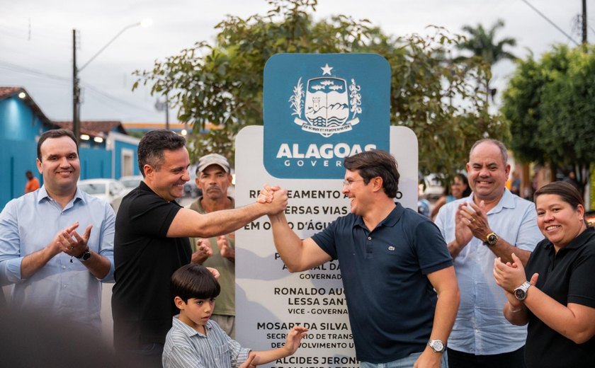Paulo Dantas entrega 7 km de pavimentação em Olho d’Água das Flores