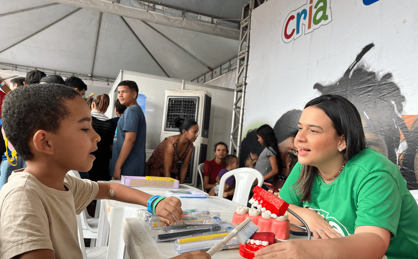 Cria leva ações lúdicas e atendimentos para o Dia D do Alagoas Sem Fome