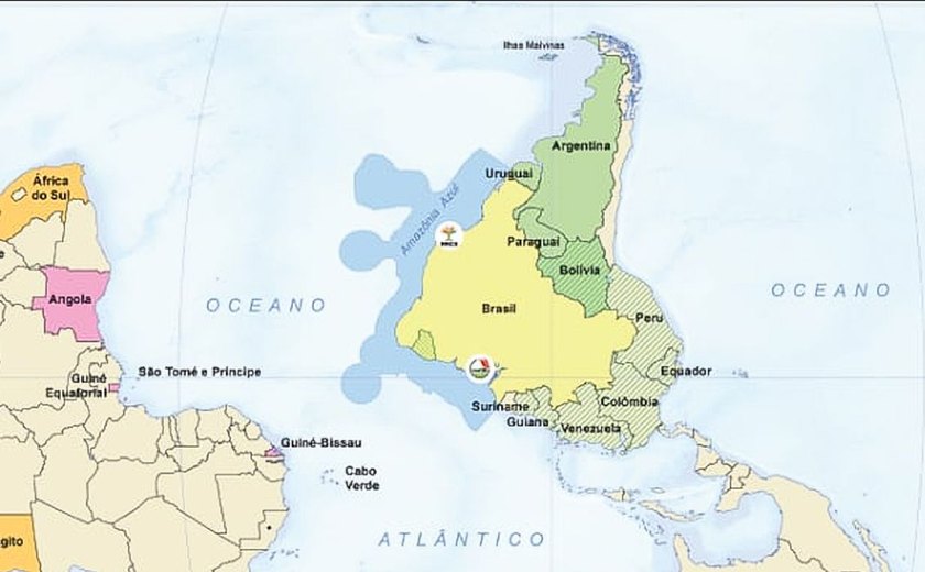 IBGE lança mapa-múndi invertido, com o Sul no topo