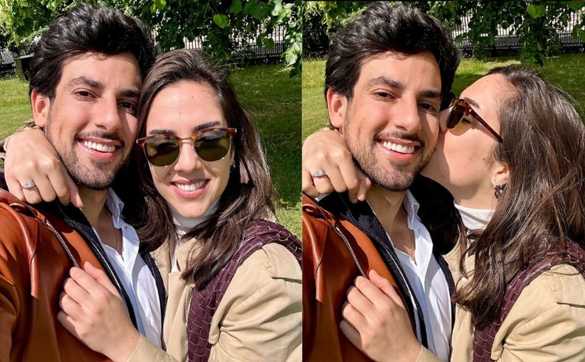 Lara Silva, filha mais velha de Faustão, fica noiva de Julinho Casares