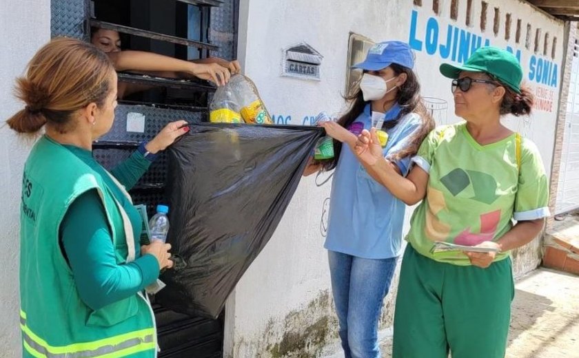 Desenvolvimento Sustentável realiza ações do Projeto Recicla Maceió