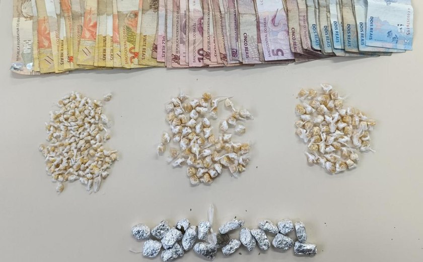 PM apreende quase 300 pedras de crack durante abordagens no Sertão de Alagoas
