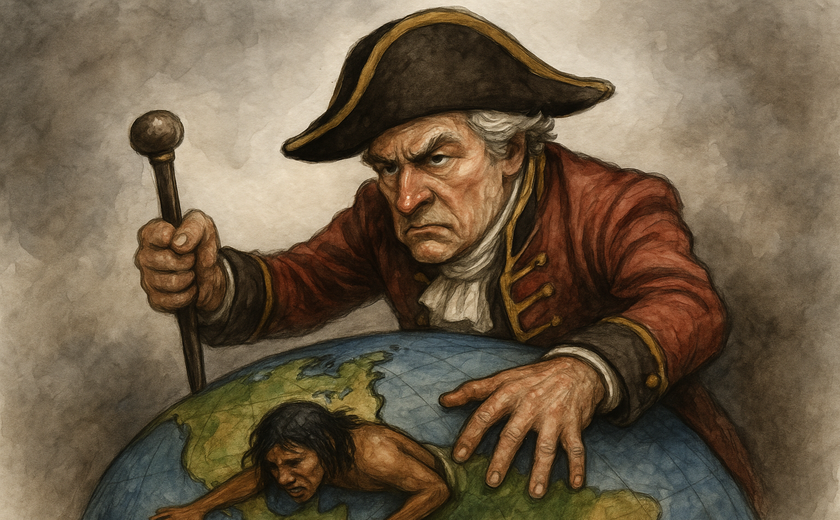Imperialismo europeu destruindo histórias — América Latina