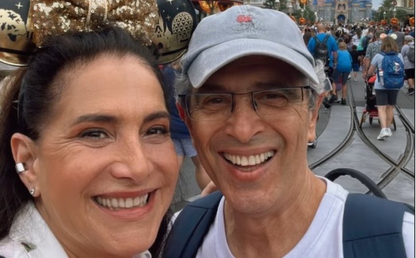 Totia Meireles celebra 65 anos na Disney com o marido e família: 'No mundo mágico'