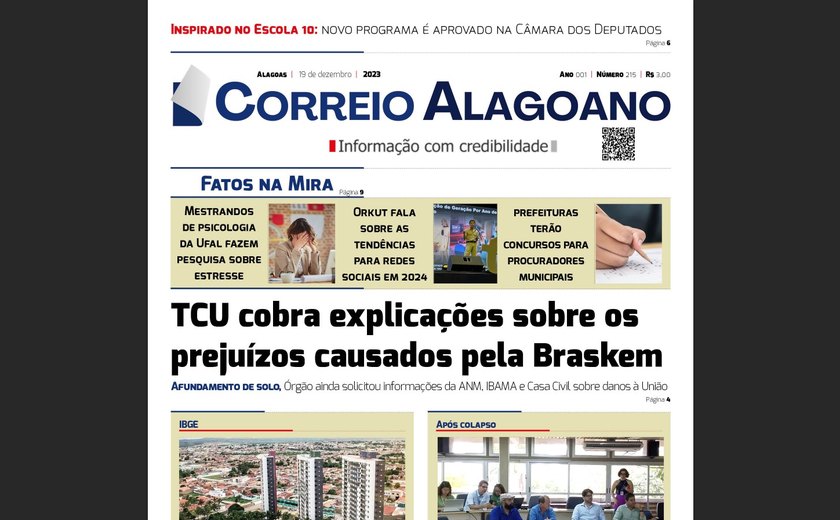 TCU cobra explicações sobre os prejuízos causados pela Braskem
