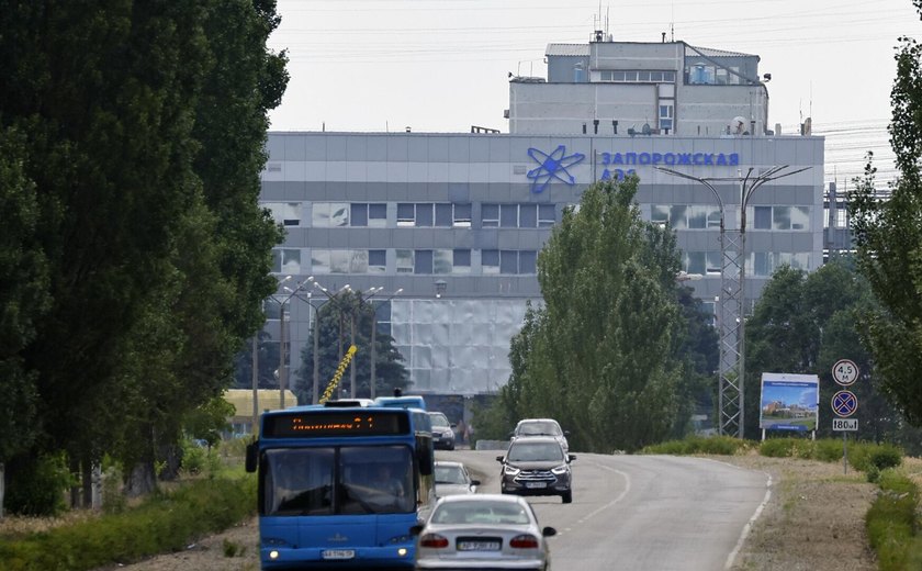 Kiev ataca grupo de funcionários da usina nuclear de Zaporozhie com drone