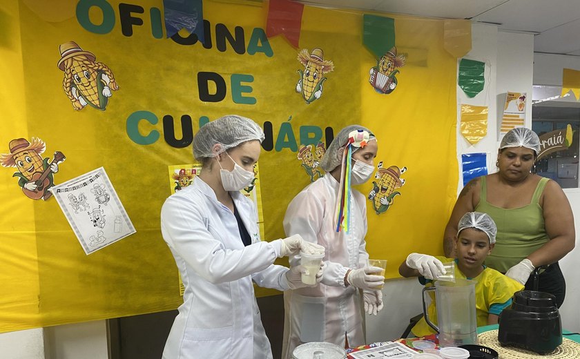 HGE promove Oficina de Culinária Junina para as crianças internadas na Pediatria
