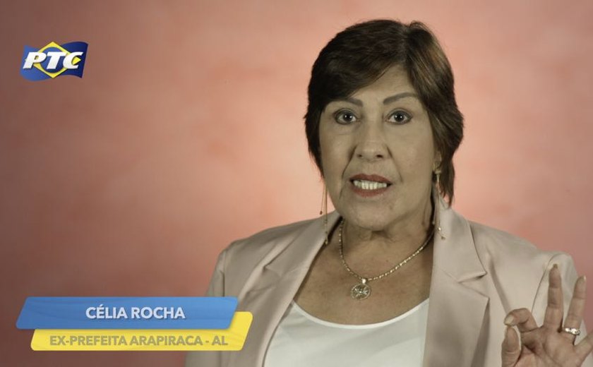 Em propaganda do PTC, Célia Rocha defende participação política da sociedade
