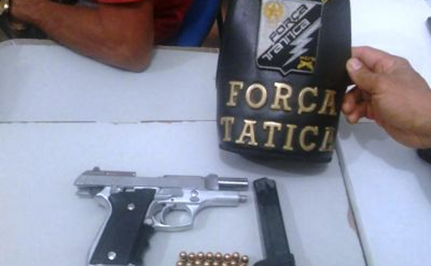 3º BPM apreende arma de fogo e motocicleta roubada em Arapiraca