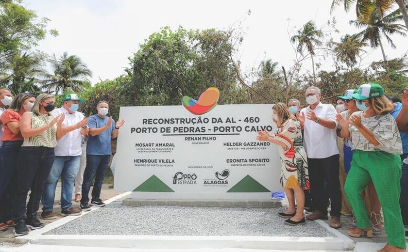 Turismo da região Norte se fortalece com entrega da reconstrução da AL-460 que liga Porto de Pedras a Porto Calvo