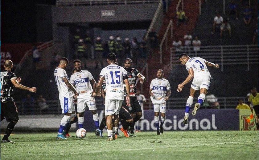 Com um jogador a mais, CSA empata com Operário e segue no Z-4 da Série B