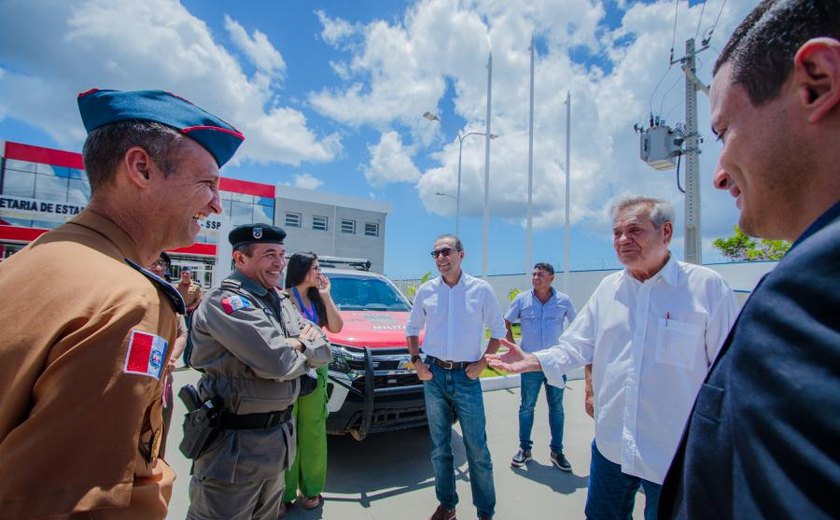 Governador em exercício vistoria Instalações de nova unidade da Polícia Civil em Alagoas