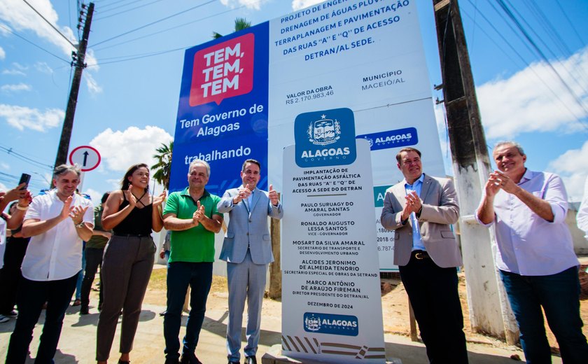 Governador inaugura vias e novas instalações do Espaço Educacional Detranzinho