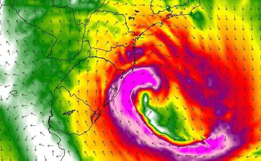 Ciclone mantém tempo instável no Sul e Sudeste