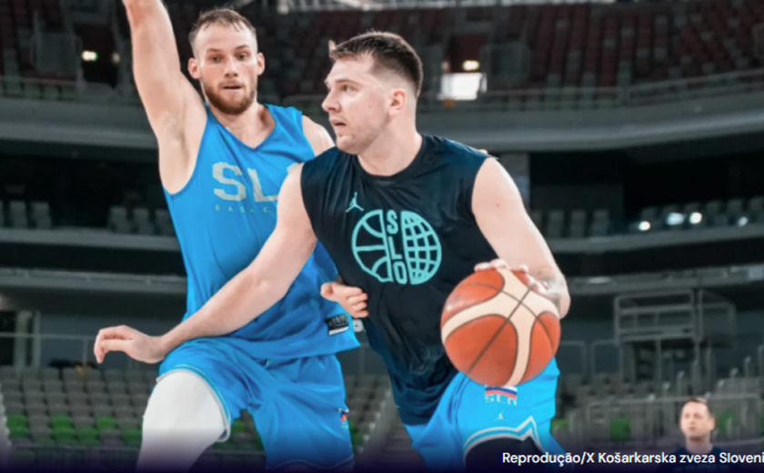 Brasil sofre para parar Luka Doncic e perde da Eslovênia antes do Pré-Olímpico de basquete