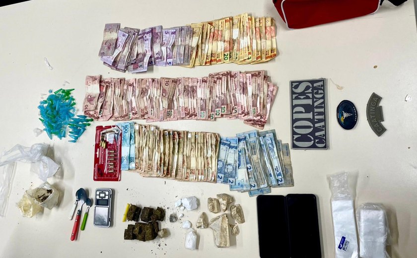 PM apreende armas de fogo e drogas na capital e interior do estado