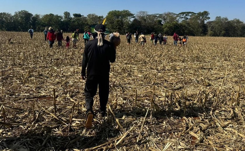 Falta de água leva indígenas a protestarem em rodovia no MS
