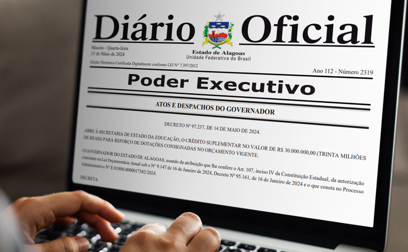 Imprensa Oficial Graciliano Ramos disponibiliza edições físicas e digitais do Diário Oficial de Alagoas