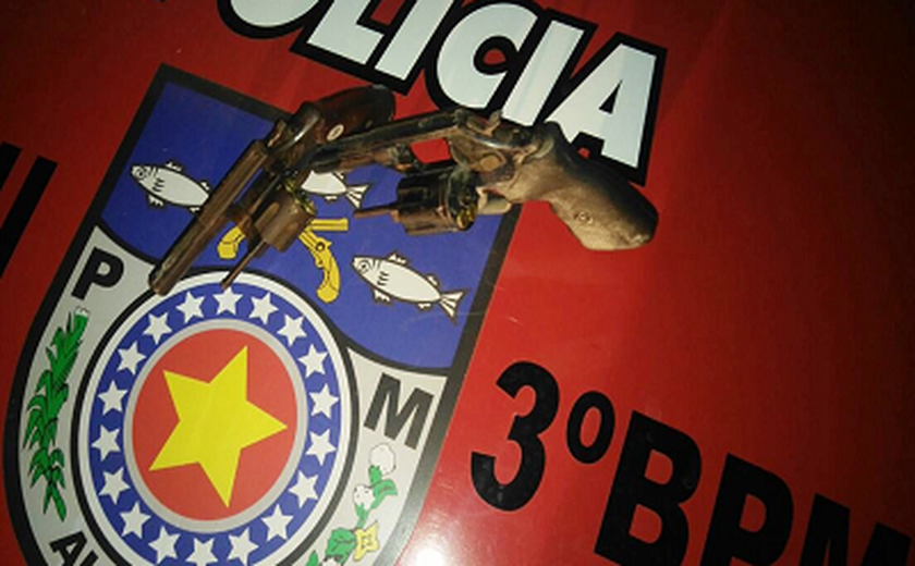 3º BPM apreende duas armas de fogo em Arapiraca
