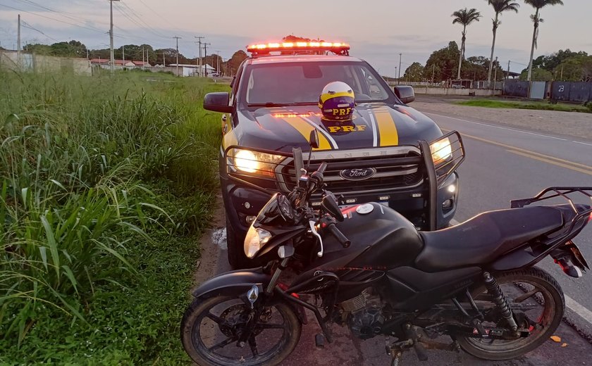 Motociclista é preso por receptação em Pilar após PRF identificar moto roubada