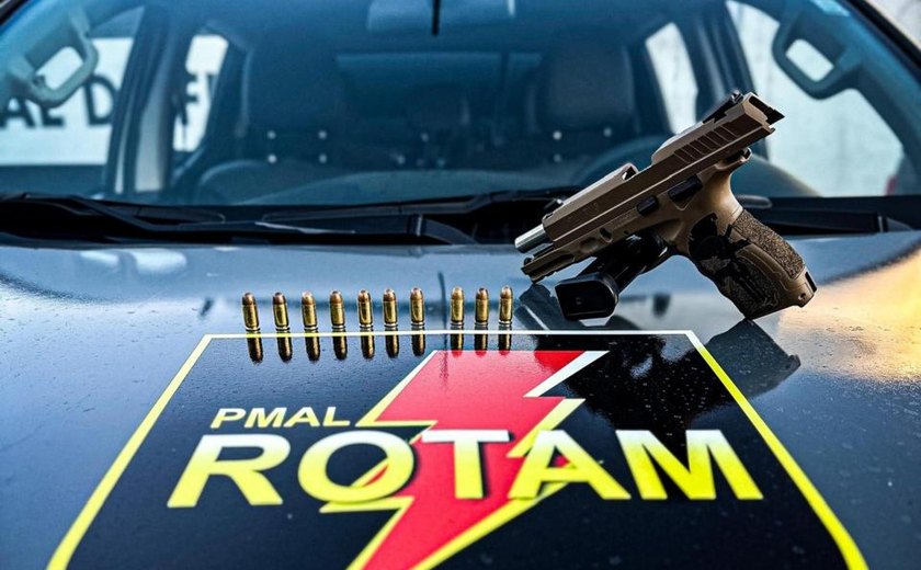 Guarnições da Rotam da PM-AL apreendem nove armas de fogo nas últimas 48 horas em Maceió