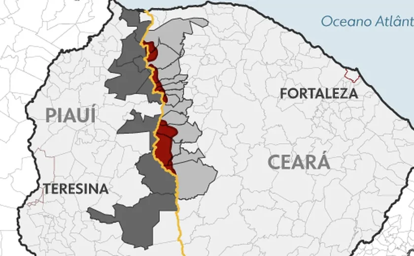 Disputa entre Piauí e Ceara por área de 3 mil km² está perto do fim