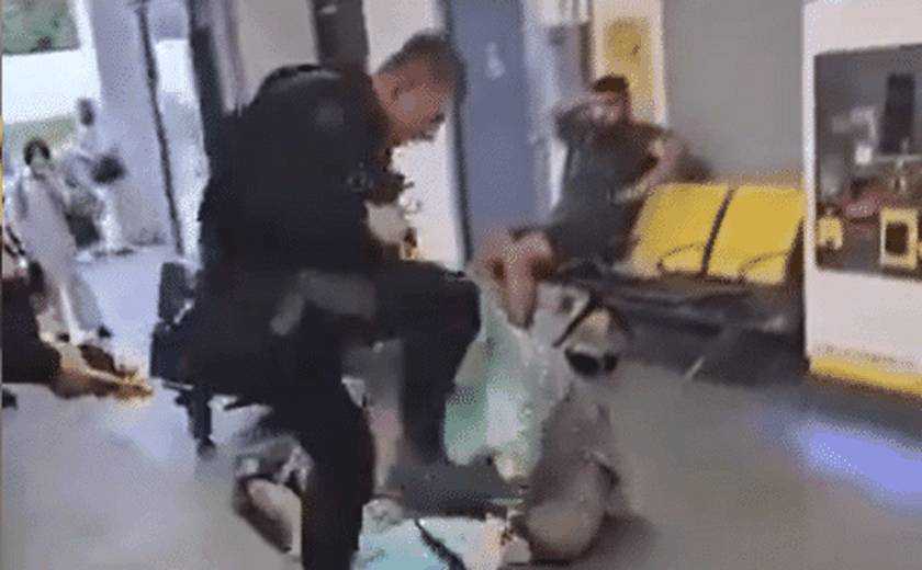 Policial é suspenso após divulgação de imagens em que agredia pessoas no aeroporto