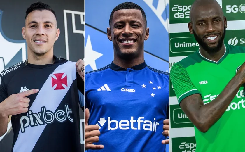 A dois dias do fim da janela, veja ranking de quem mais se reforçou; Vasco, Goiás e Cruzeiro lideram