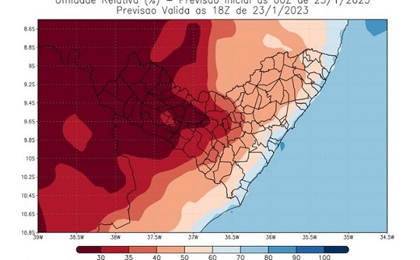 Sertão de Alagoas enfrenta umidade relativa do ar abaixo de 20% até sábado