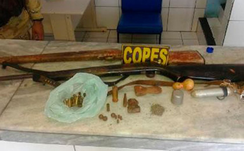 Operação da Copes prende acusado de porte ilegal em Delmiro Gouveia