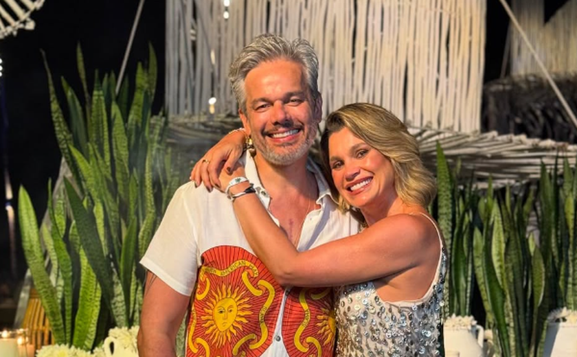 Flávia Alessandra diz que não dorme abraçada com o marido, Otaviano Costa, há quase 20 anos