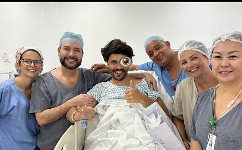 Diogo Defante surpreende fãs e agradece equipe média após cirurgia no olho: 'Fim de uma era'