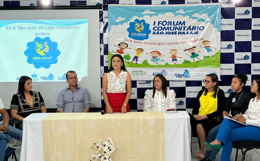 1º Fórum Comunitário do Selo Unicef é realizado em São José da Laje