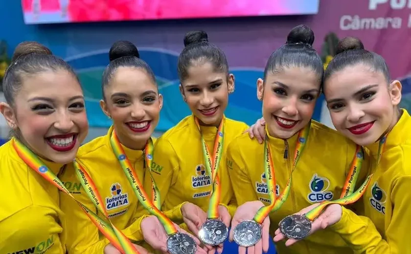 Brasileiras brilham e conquistam inédita medalha de prata no Mundial de Ginástica Rítmica