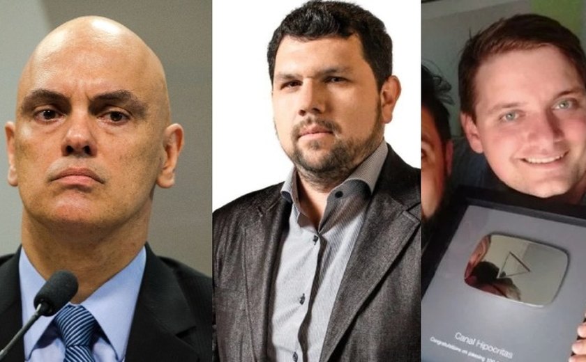 Moraes manda prender jornalista e humorista do Canal Hipócritas
