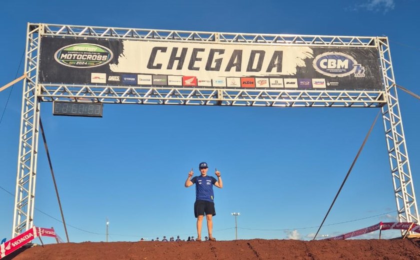Apoiado pela prefeitura, Gabriel Magalhães representa Arapiraca na terceira etapa do Brasileiro de Motocross
